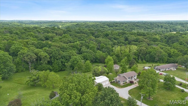 8316 D Rd, Waterloo, IL 62298 - aerial view of property's location with a heavily wooded area