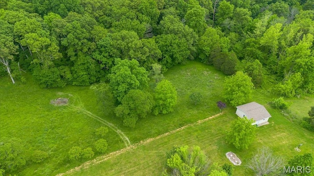 8316 D Rd, Waterloo, IL 62298 - drone / aerial view of a heavily wooded area