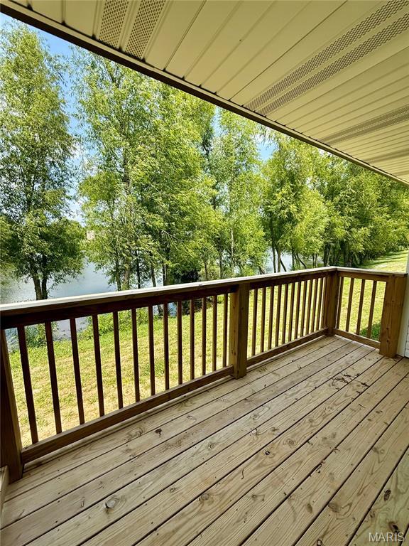 400 E Deerwood Drive 400 & 402, Jackson, MO 63755 - view of wooden deck