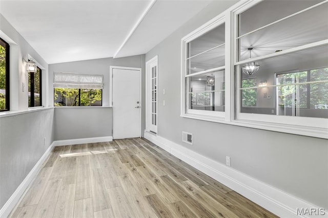 701 Hillsboro Rd, Farmington, MO 63640 - unfurnished sunroom featuring lofted ceiling