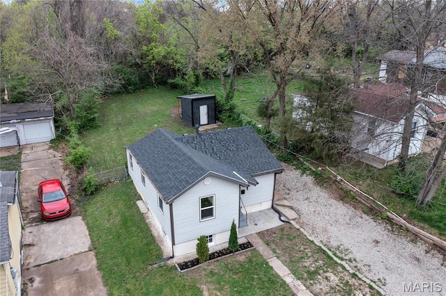 view of subject property