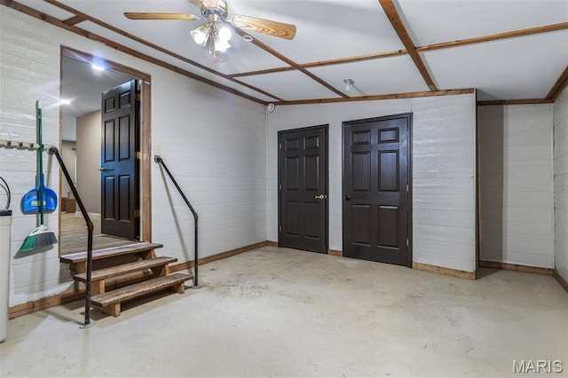 1307 Pike Dr, Bismarck, MO 63624 - basement featuring a ceiling fan