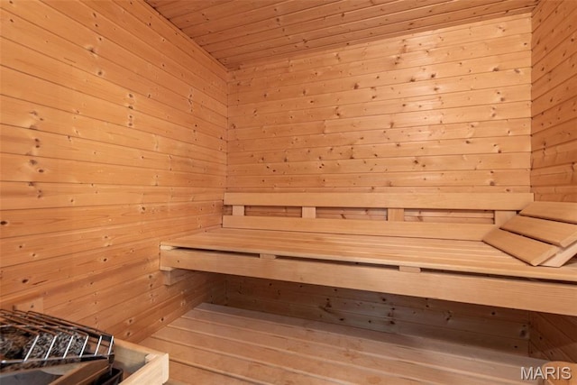 1 Woodoaks Trl, Saint Louis, MO 63124 - relaxing sauna featuring wood walls and wood ceiling