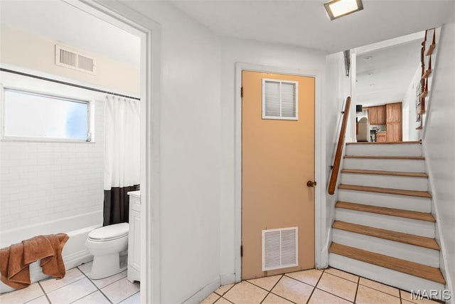 1 Woodoaks Trl, Saint Louis, MO 63124 - staircase with tile patterned flooring