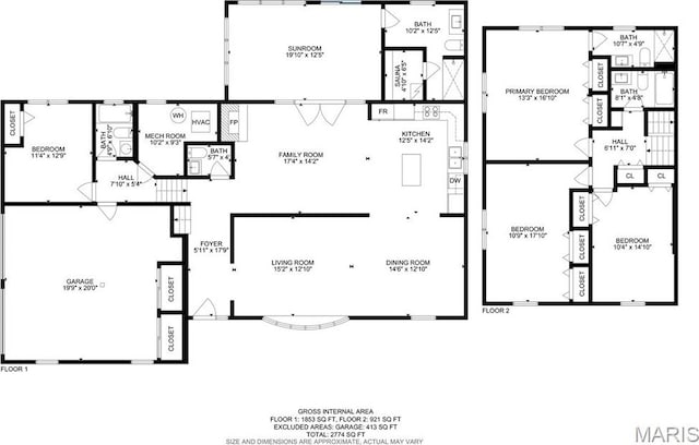 1 Woodoaks Trl, Saint Louis, MO 63124 - room layout