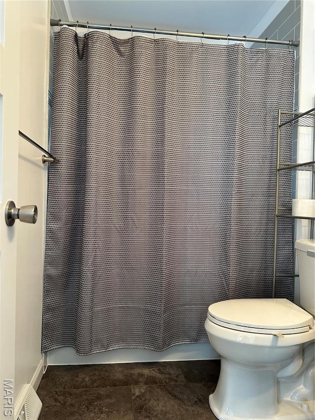 3985 Lakeshore Dr, New Haven, MO 63068 - full bathroom featuring toilet and a shower with shower curtain