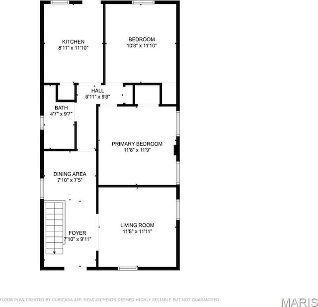 3641 Virginia Ave, Saint Louis, MO 63118 - floor plan / room layout