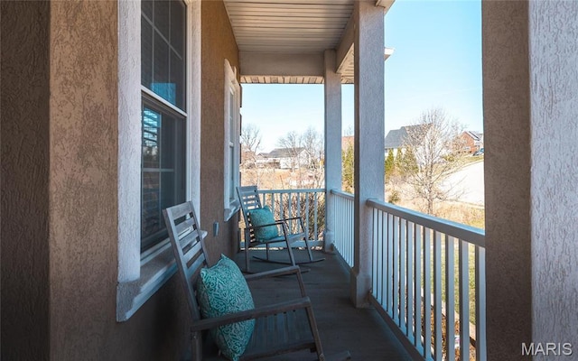 view of balcony