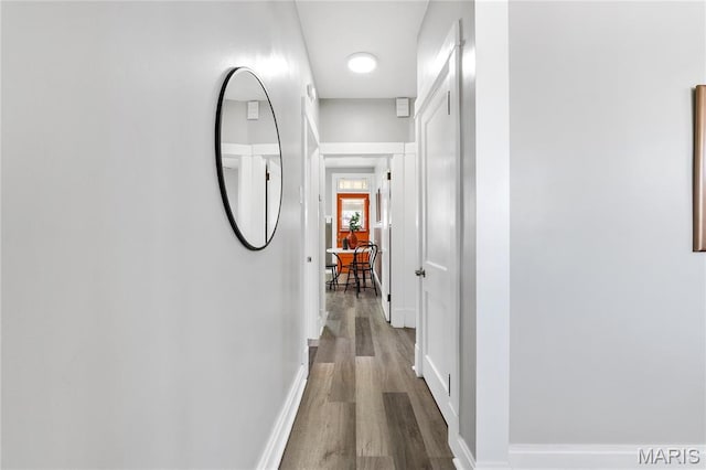 4020 Neosho St, Saint Louis, MO 63116 - hall with dark wood finished floors and baseboards