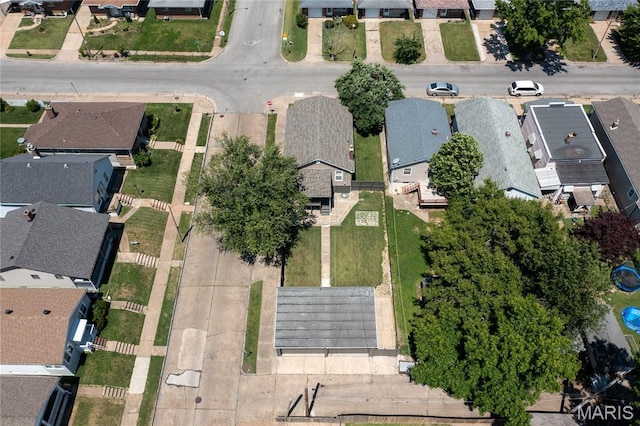 4020 Neosho St, Saint Louis, MO 63116 - aerial view of property's location featuring nearby suburban area