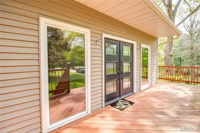 968 Super Slab Rd, Greenfield, IL 62044 - deck with french doors