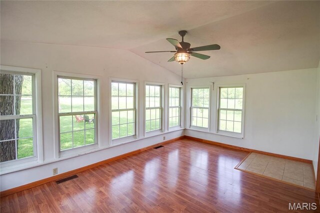 968 Super Slab Rd, Greenfield, IL 62044 - unfurnished sunroom featuring lofted ceiling