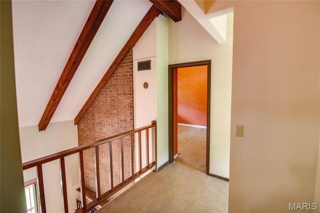968 Super Slab Rd, Greenfield, IL 62044 - hall with light colored carpet