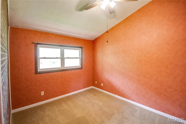 968 Super Slab Rd, Greenfield, IL 62044 - spare room with a ceiling fan, carpet floors, and baseboards