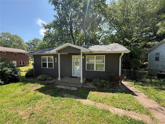 view of bungalow-style home