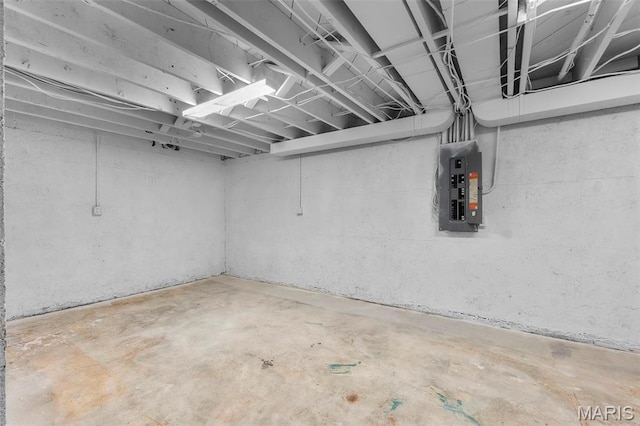 1353 Karen Dr, Cape Girardeau, MO 63701 - unfinished below grade area with electric panel