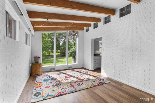 1353 Karen Dr, Cape Girardeau, MO 63701 - interior space with beam ceiling