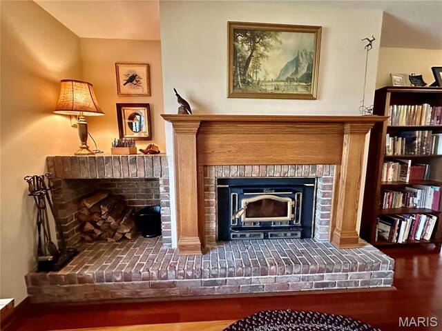 15716 County Road 5190, Rolla, MO 65401 - living area with a fireplace and wood finished floors