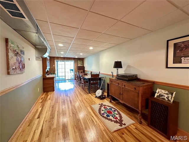 15716 County Road 5190, Rolla, MO 65401 - office featuring wood-type flooring, a drop ceiling, and recessed lighting