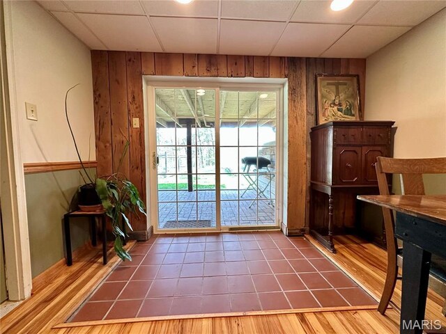 15716 County Road 5190, Rolla, MO 65401 - doorway to outside with wooden walls and baseboards