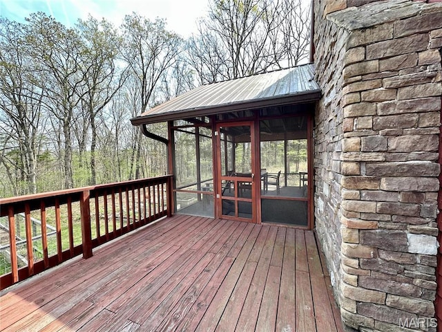 15716 County Road 5190, Rolla, MO 65401 - wooden deck featuring a sunroom