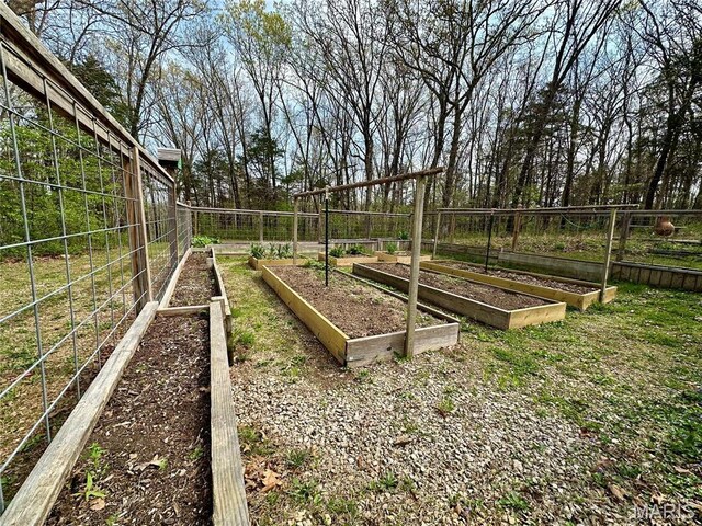 15716 County Road 5190, Rolla, MO 65401 - view of yard with a vegetable garden and fence