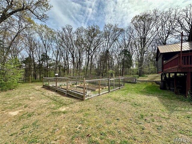 15716 County Road 5190, Rolla, MO 65401 - view of grassy yard with a vegetable garden