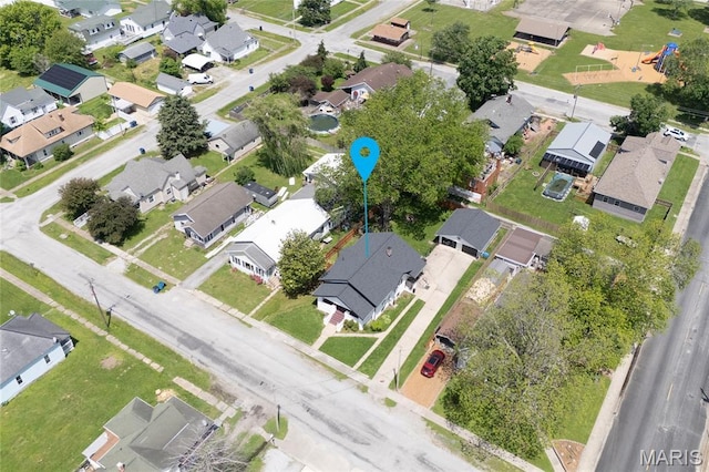 305 W Ray St, Christopher, IL 62822 - aerial perspective of suburban area
