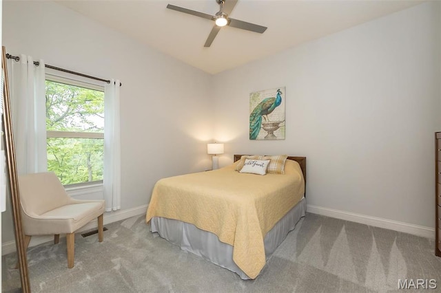 1804 Sterling Oaks Dr, Saint Peters, MO 63376 - bedroom featuring carpet, baseboards, and ceiling fan