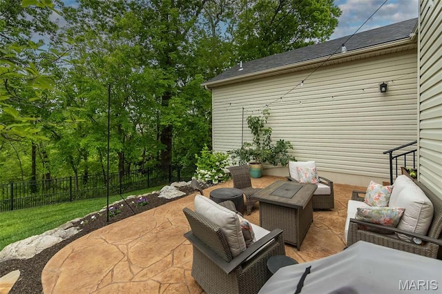 1804 Sterling Oaks Dr, Saint Peters, MO 63376 - view of patio with an outdoor hangout area