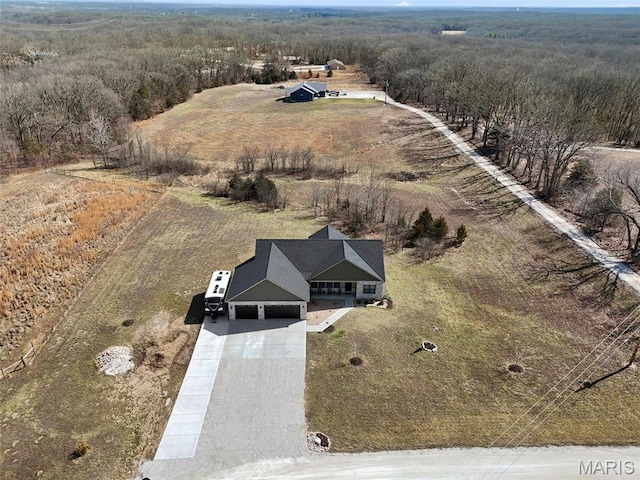 25 Gregory Michael Ln, Wright City, MO 63390 - aerial view of sparsely populated area with a forest