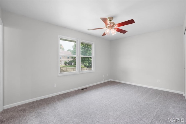10 Brooker Ct, Saint Peters, MO 63376 - carpeted spare room with ceiling fan and baseboards
