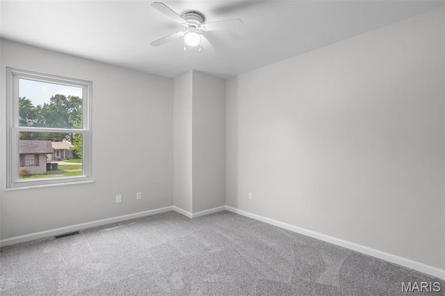 10 Brooker Ct, Saint Peters, MO 63376 - carpeted empty room featuring ceiling fan and baseboards
