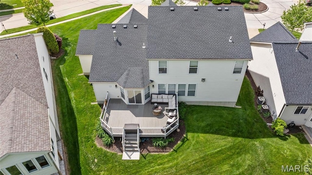 aerial view of property and surrounding area