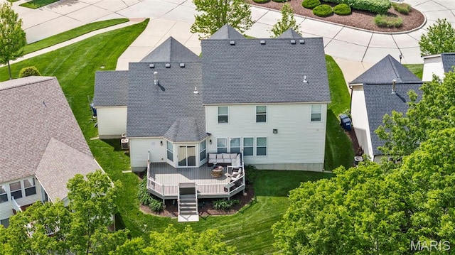 aerial view of property and surrounding area