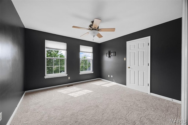 12 Lambeth Ln Unit 11B, Dardenne Prairie, MO 63368 - unfurnished room featuring carpet floors, ceiling fan, and baseboards
