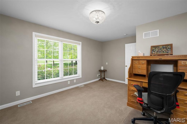 1189 Turnberry Dr, Innsbrook, MO 63390 - carpeted home office with baseboards