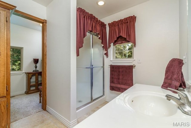 24473 Remington, Lebanon, MO 65536 - full bathroom featuring a sink and a shower stall