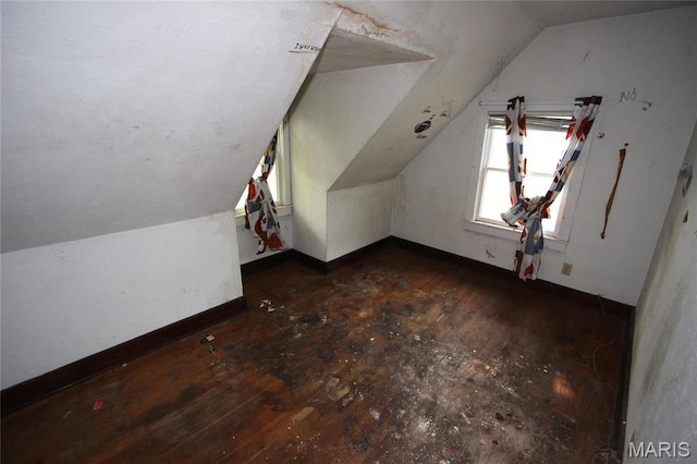 408 S A St, Farmington, MO 63640 - additional living space featuring lofted ceiling and baseboards