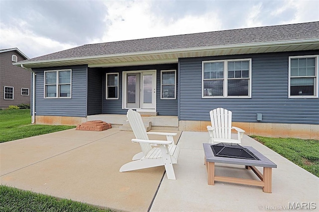 108 Buford Mountain Rd, Farmington, MO 63640 - porch featuring an outdoor fire pit