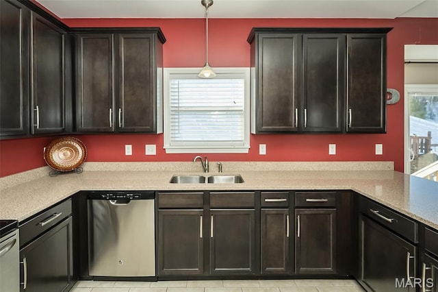 1119 Maywood Dr, Eureka, MO 63025 - kitchen featuring dishwasher and pendant lighting