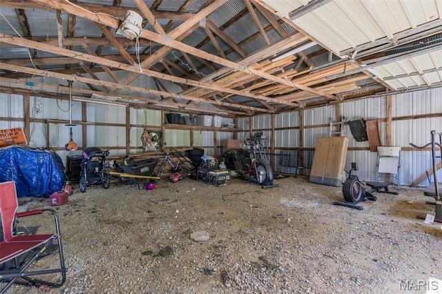 1158 Mulberry St, Bismarck, MO 63624 - garage with metal wall