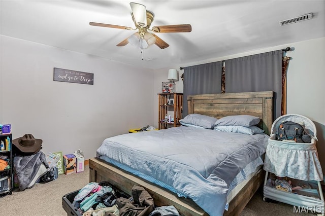 1158 Mulberry St, Bismarck, MO 63624 - bedroom with carpet and a ceiling fan