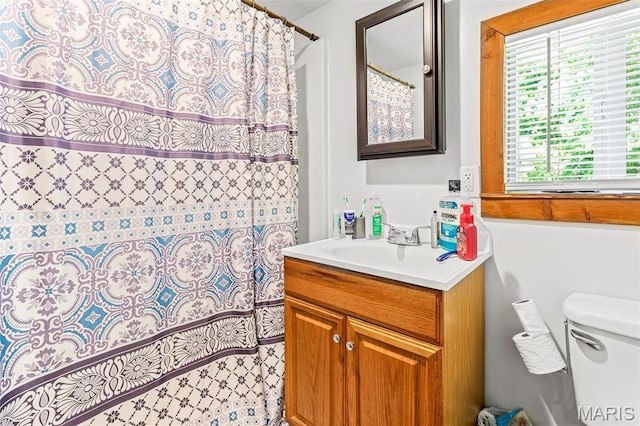 1158 Mulberry St, Bismarck, MO 63624 - full bathroom with vanity, toilet, and curtained shower