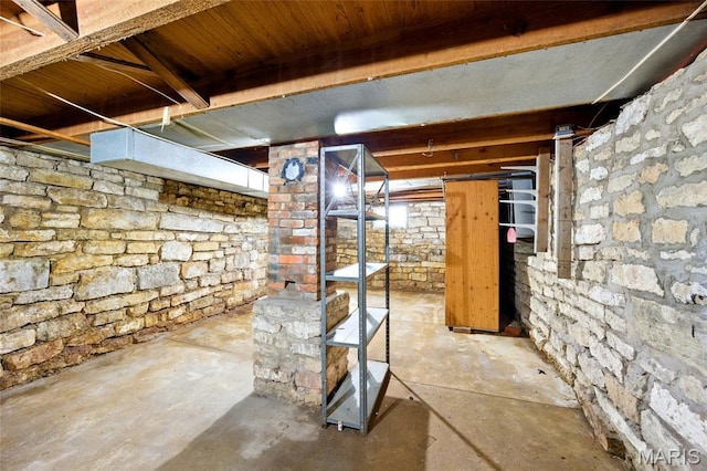 402 N 11th St, De Soto, MO 63020 - view of unfinished basement