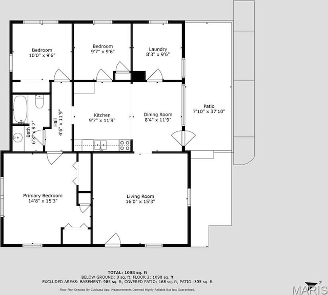 402 N 11th St, De Soto, MO 63020 - room layout