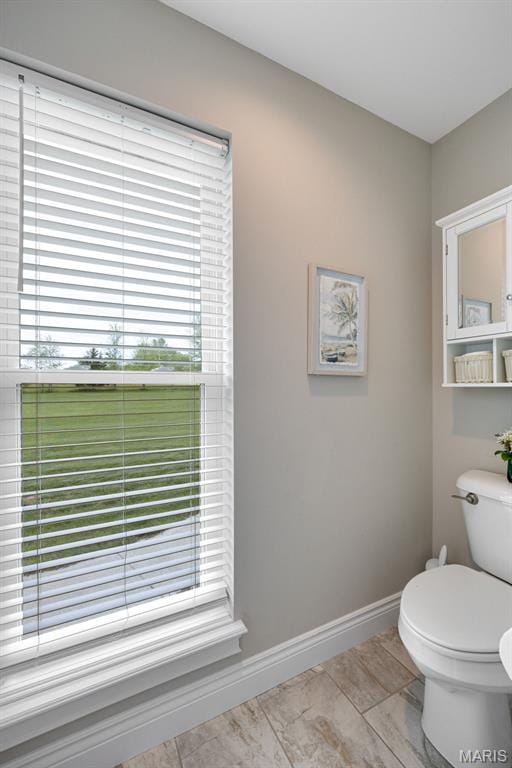 2 Mahogany Run, Farmington, MO 63640 - bathroom featuring baseboards, plenty of natural light, and toilet