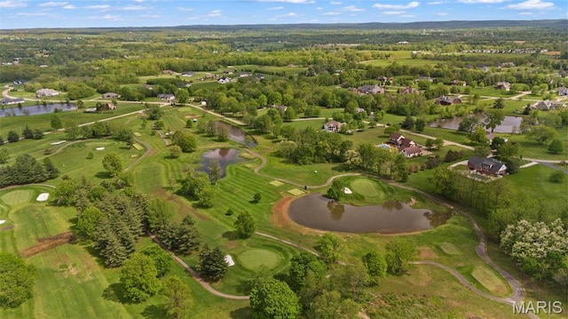 2 Mahogany Run, Farmington, MO 63640 - aerial view of property and surrounding area with a nearby body of water and a golf course