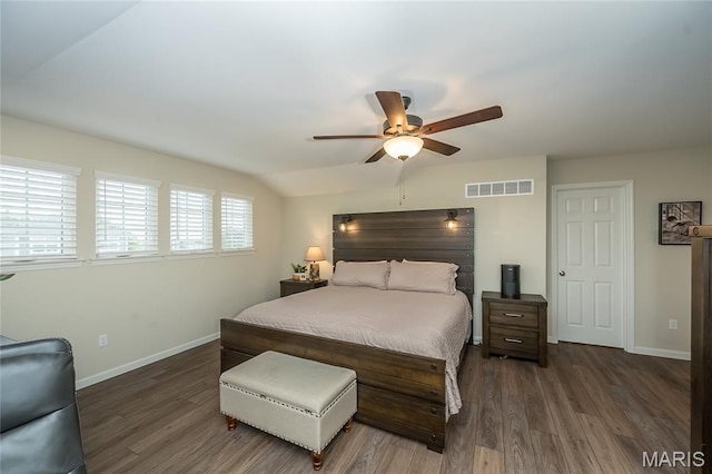 17006 Main St, Wildwood, MO 63040 - bedroom with baseboards, wood finished floors, and a ceiling fan