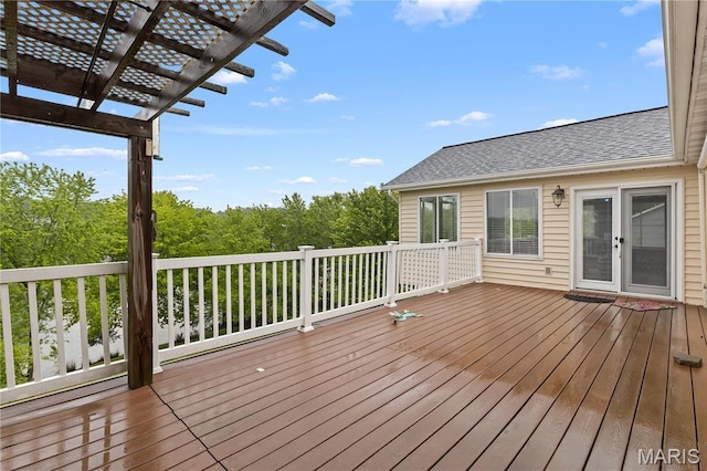 827 Bridgewater Xing, Villa Ridge, MO 63089 - wooden deck with a pergola